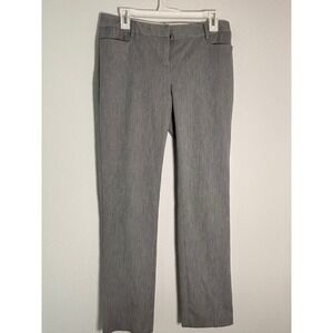 Express Columnist Gray Dress Pants Womens 6R Heathered Slim Leg Work Trousers